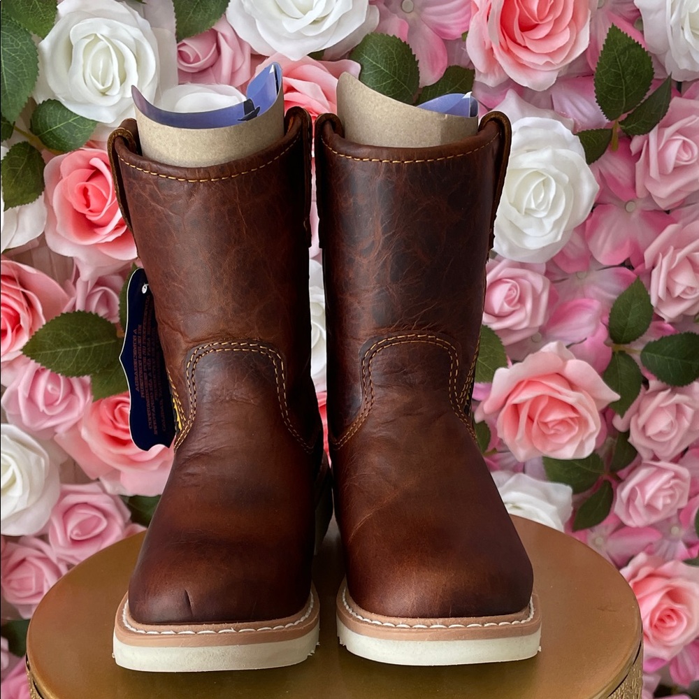 Stylish Brown Kids Leather Boots